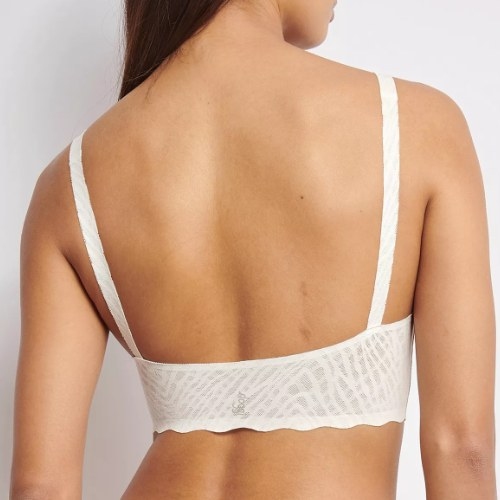 Sloggi Zero Feel Bliss blanc soutien-gorge sans armatures en dentelle