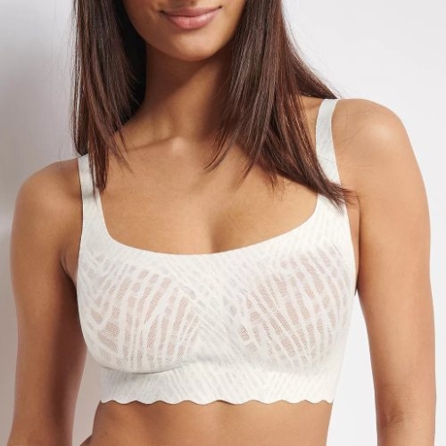 Sloggi Zero Feel Bliss blanc soutien-gorge sans armatures en dentelle