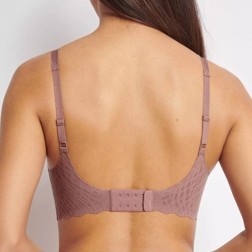 Sloggi Zero Feel Bliss marron soutien-gorge sans armatures en dentelle