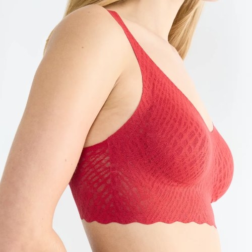 Sloggi Zero Feel Bliss rouge soutien-gorge sans forme