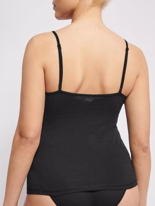 Sloggi Ever Ease noir top spaghetti
