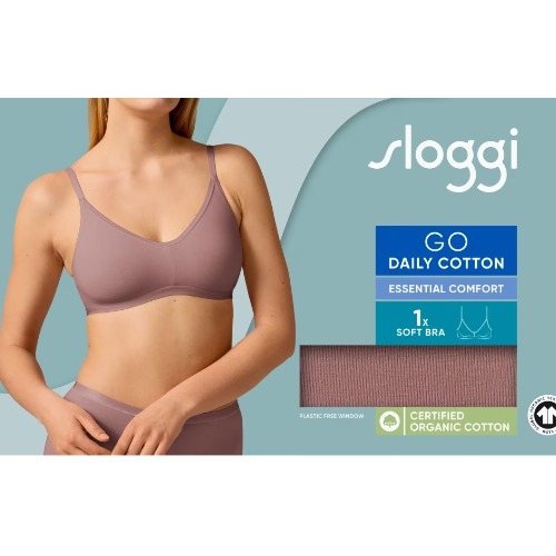 Sloggi GO Daily Cotton marron soutien-gorge sans forme