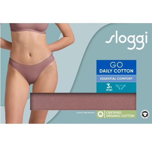 Sloggi GO Daily Cotton marron slip