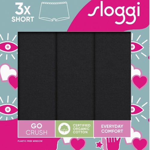 Sloggi GO Crush noir shortie