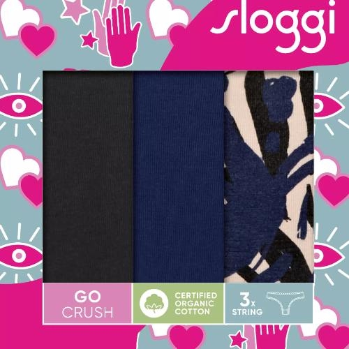 Sloggi GO Crush bleu marine culotte string