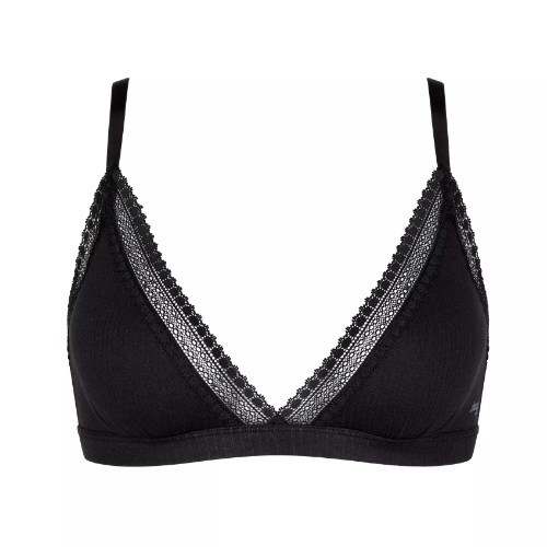 Sloggi GO Ribbed noir soutien-gorge sans forme