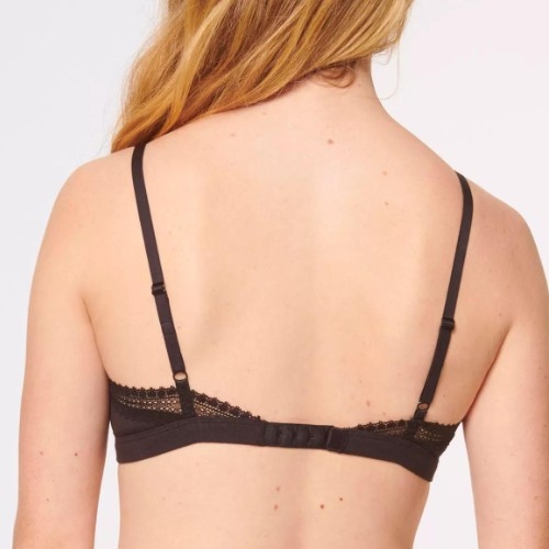 Sloggi GO Ribbed noir soutien-gorge sans forme