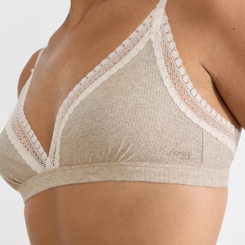 Sloggi GO Ribbed gris soutien-gorge sans forme