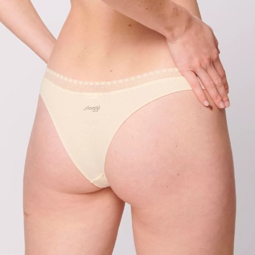 Sloggi GO Ribbed marron slip brésilien