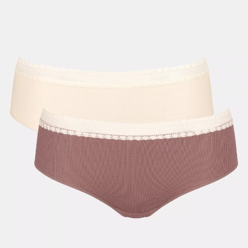 Sloggi GO Ribbed marron shortie
