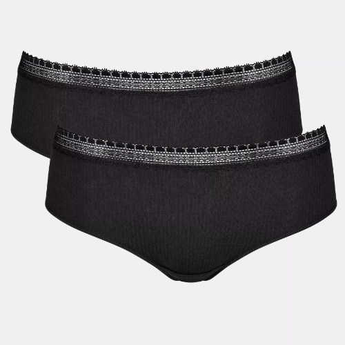 Sloggi GO Ribbed noir shortie