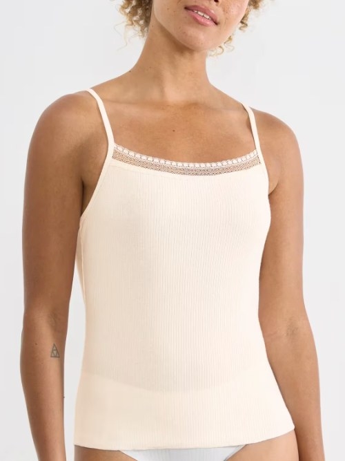 Sloggi GO Ribbed ivoire top spaghetti