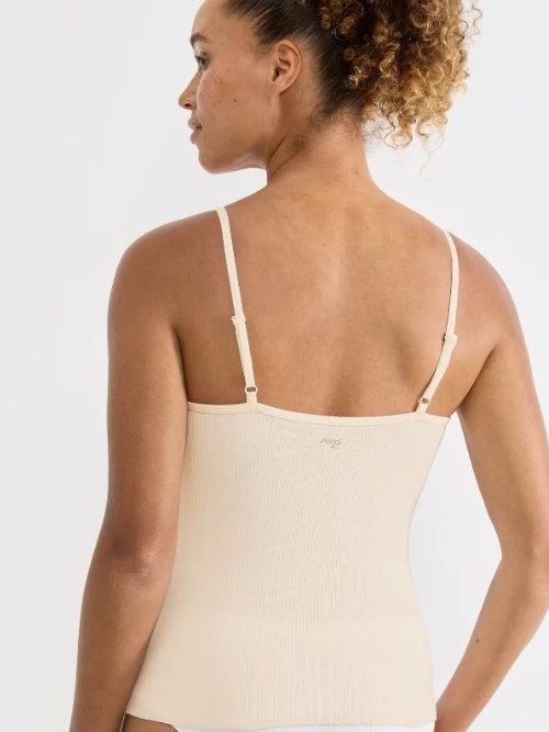 Sloggi GO Ribbed ivoire top spaghetti