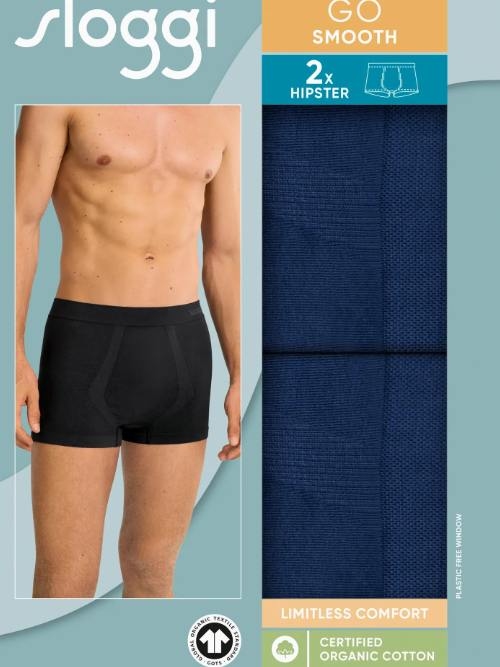 Sloggi Men GO Smooth bleu marine trunk