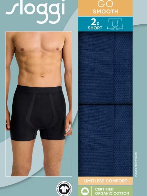 Sloggi Men GO Smooth bleu marine boxer