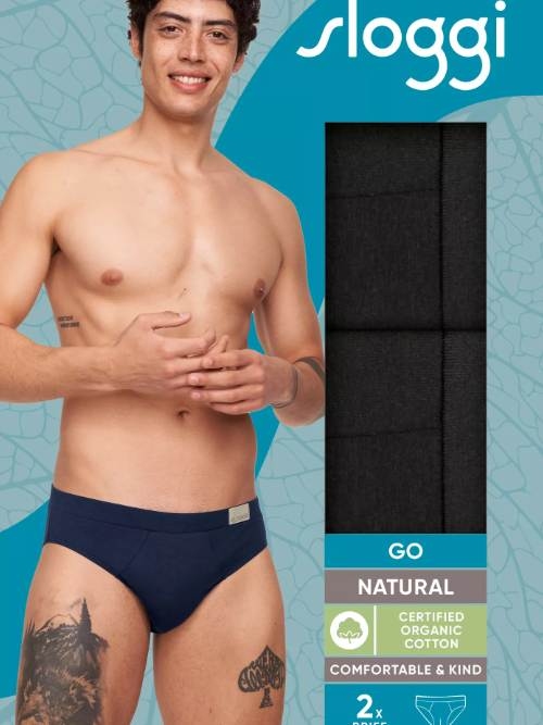 Sloggi Men GO Natural noir slip pour hommes