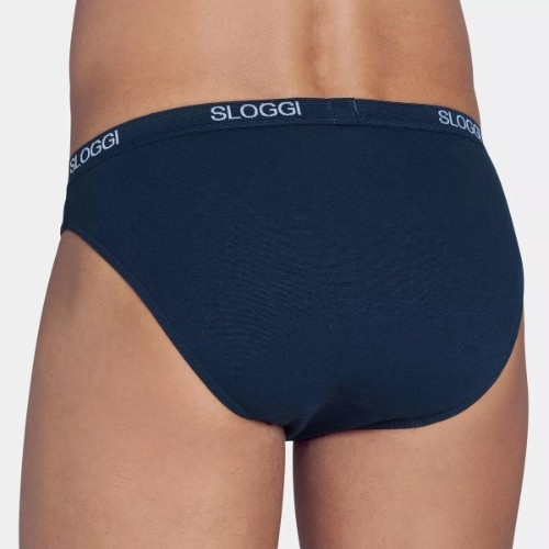 Sloggi Men Basic bleu marine slip pour hommes