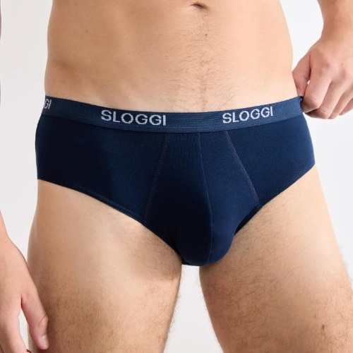 Sloggi Men Basic bleu marine slip pour hommes