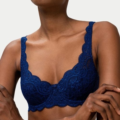 Triomphe Amourette 300 bleu marine soutien-gorge rembourré