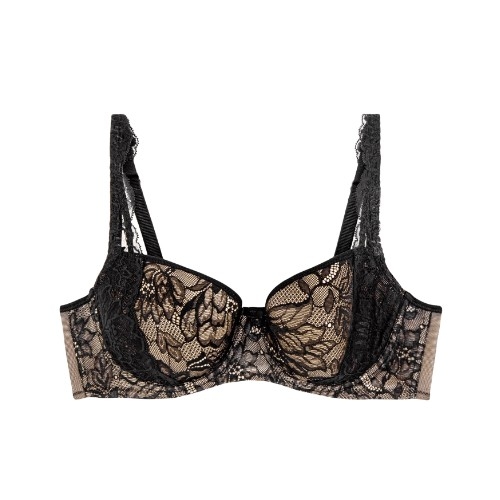 Triomphe Amourette Charm noir soutien-gorge rembourré