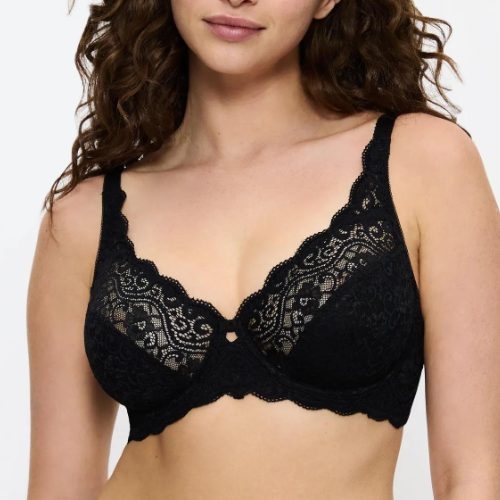 Triomphe Amourette noir soutien-gorge rembourré