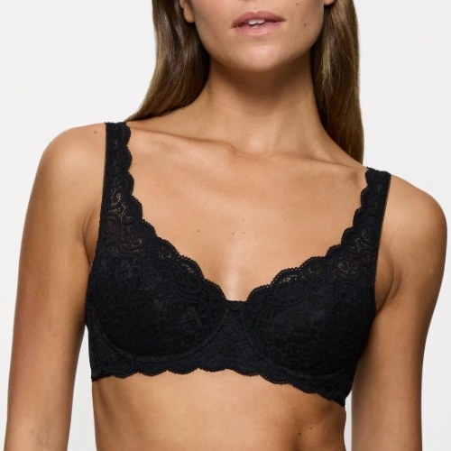 Triomphe Amourette noir soutien-gorge rembourré