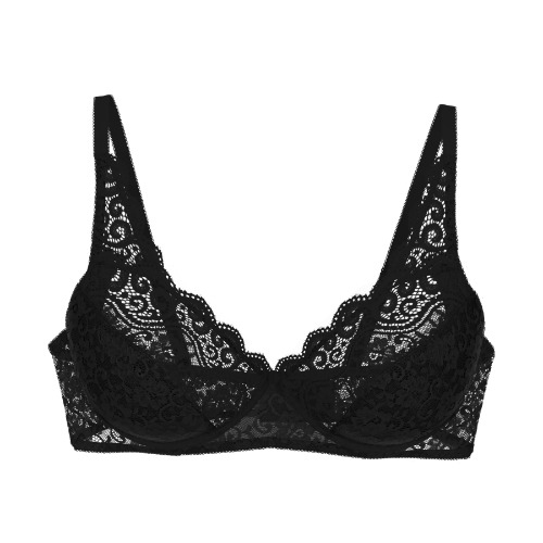 Triomphe Amourette noir soutien-gorge sans forme