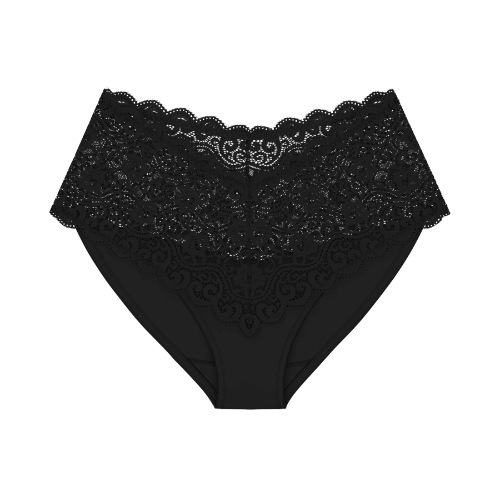 Triomphe Amourette noir slip
