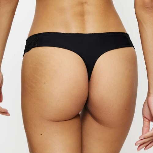 Triomphe Amourette Spotlight noir culotte string