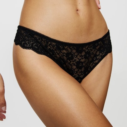 Triomphe Amourette Spotlight noir culotte string