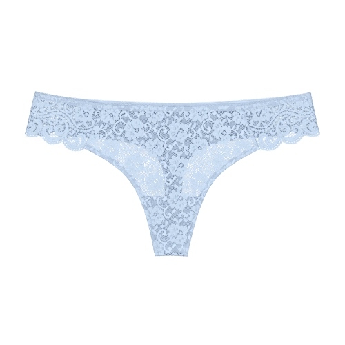 Triomphe Amourette Spotlight bleu glacier culotte string