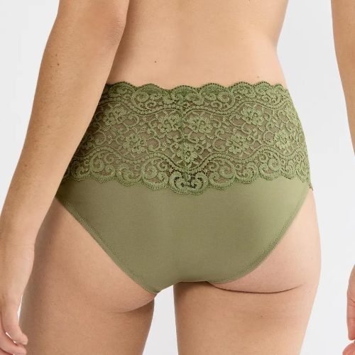 Triomphe Amourette vert olive slip