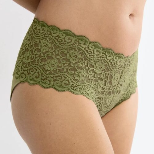Triomphe Amourette vert olive slip