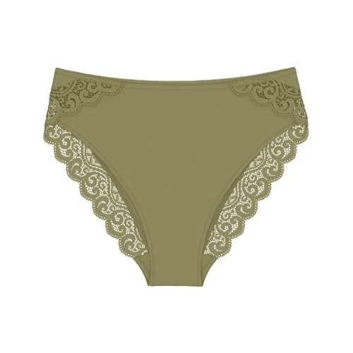 Triomphe Amourette vert olive slip