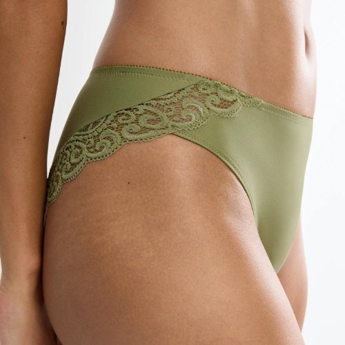 Triomphe Amourette vert olive slip