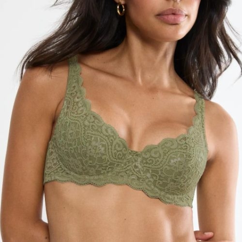 Triomphe Amourette vert olive soutien-gorge rembourré