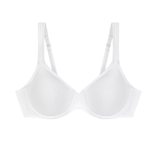 Triomphe Modern Soft+Cotton blanc soutien-gorge sans armatures en dentelle