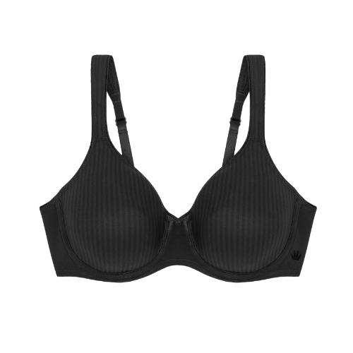 Triomphe Modern Soft+Cotton noir soutien-gorge sans armatures en dentelle