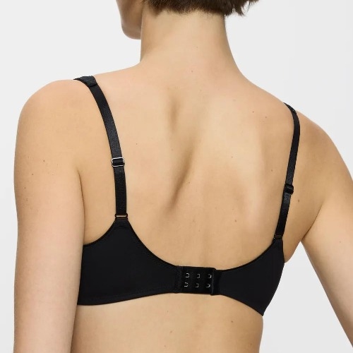 Triomphe Modern Soft+Cotton noir soutien-gorge sans armatures en dentelle