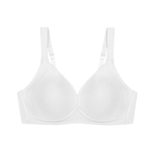 Triomphe Modern Soft+Cotton blanc soutien-gorge sans armatures en dentelle