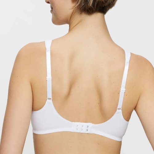 Triomphe Modern Soft+Cotton blanc soutien-gorge sans armatures en dentelle