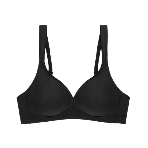 Triomphe Modern Soft+Cotton noir soutien-gorge sans armatures en dentelle
