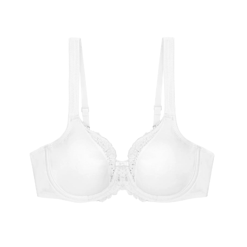 Triomphe Modern Lace+Cotton blanc soutien-gorge rembourré