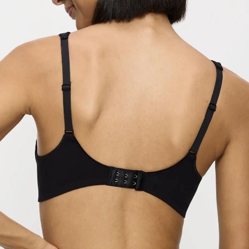 Triomphe Modern Lace+Cotton noir soutien-gorge rembourré