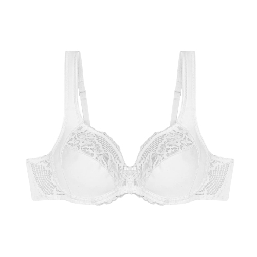 Triomphe Modern Lace+Cotton blanc soutien-gorge rembourré