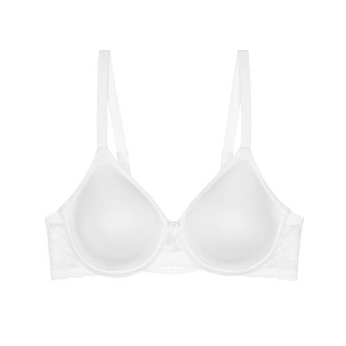 Triomphe Modern Lace+Cotton blanc soutien-gorge rembourré