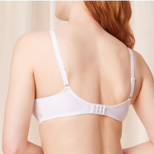 Triomphe Modern Lace+Cotton blanc soutien-gorge rembourré