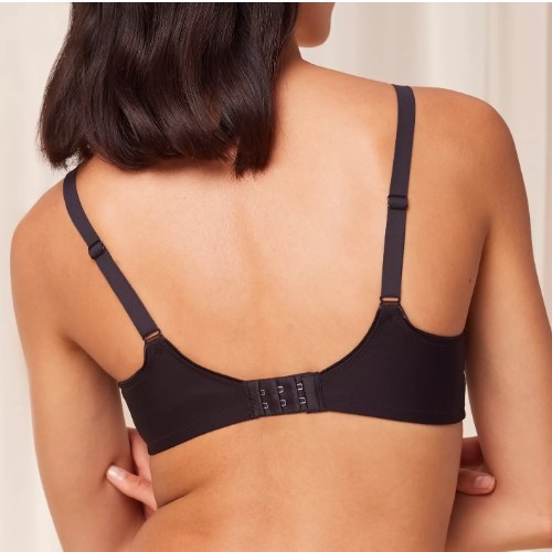 Triomphe Modern Lace+Cotton noir soutien-gorge rembourré