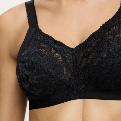 Triomphe Delicate Doreen noir soutien-gorge sans armatures en dentelle