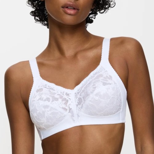 Triomphe Delicate Doreen blanc soutien-gorge sans armatures en dentelle
